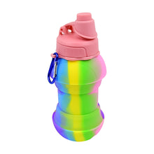 Flexible Collapsible Silicone Sports Water Bottle (260 Ml  20 Cm Folding)