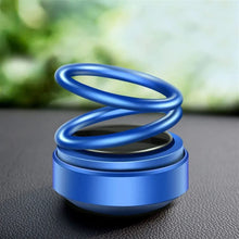 6319 Solar Power Car Aroma Diffuser 360double Ring Rotating Design Car Fragrance Diffuser Car Perfume Air Freshener For Dashboard Home Office