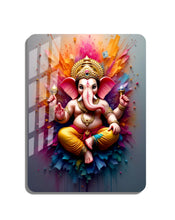 LORD GANESHA multi color High-Definition Acrylic Photo Frame, Wall-Mounted, Frameless Design, Perfect for Anniversaries, Birthdays, and Special Moments, Unique Gift Idea