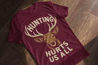 Men's Cotton Round Neck T-Shirt-Hunting Hurts