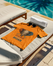 Hear The Roar Elephant Design T-Shirt, 100% Cotton,