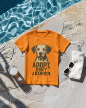 Dog Adoption Awareness, 100% Cotton Round Neck T-Shirt for Men