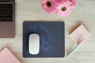 Namha Innovatives Mouse Pad for Laptop with Anti-Slip Base, 230 x 190 mm, Gaming Mousepad, 3mm Thick, Waterproof Surface, Compatible with Laser and Optical Mice