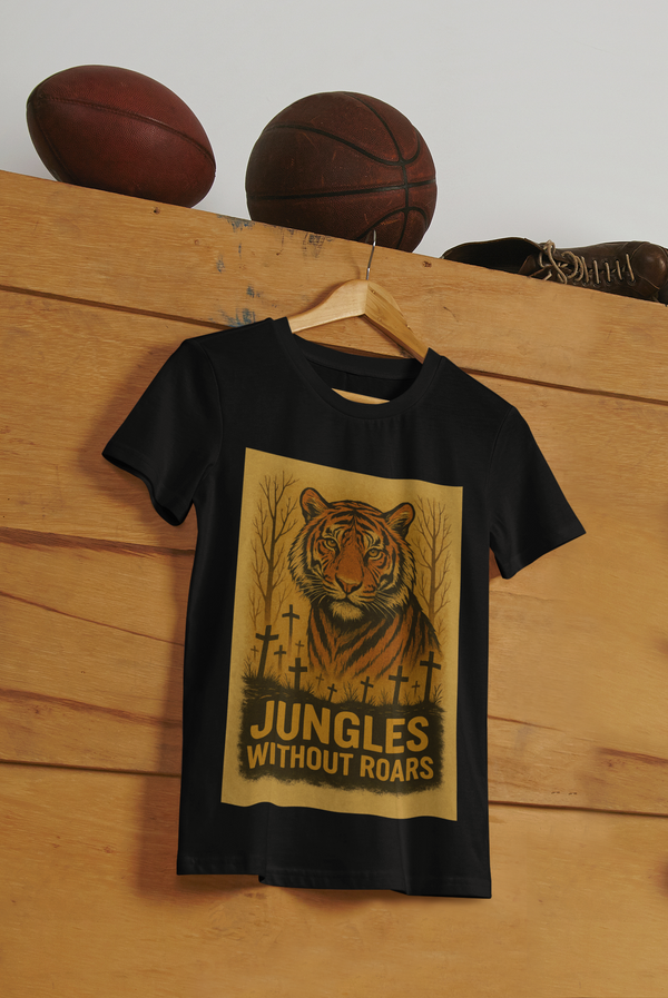 Men's Cotton Round Neck T-Shirt-Jungles Without Roars