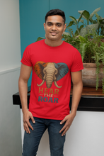 Hear The Roar Elephant Design T-Shirt, 100% Cotton,