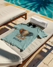 Hear The Roar Elephant Design T-Shirt, 100% Cotton,