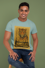 Men's Cotton Round Neck T-Shirt-Jungles Without Roars