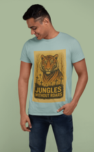 Men's Cotton Round Neck T-Shirt-Jungles Without Roars
