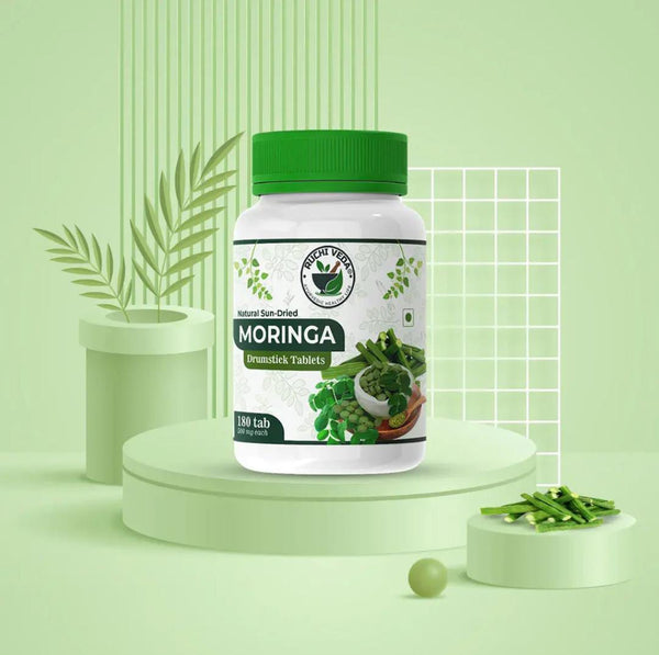 NAMHA INNOVATIVES / RUCHIVEDA / Moringa Drumstick tablet 180 - Nutrient-Rich Miracle Green Superfood