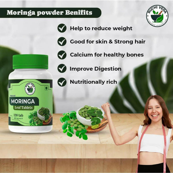 NAMHA INNOVATIVES/ RUCHIVEDA /Moringa Tablet (120 tAB| Miracle Green Supper food | usfda-approved