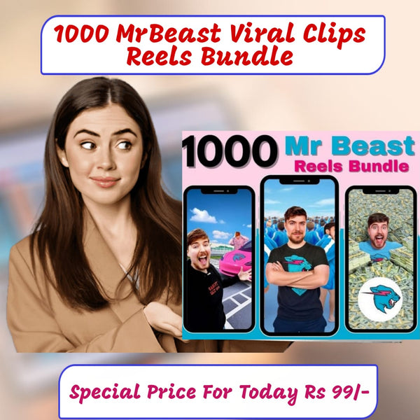 1000+ MrBeast Viral Clips Reels Bundle