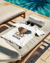 Hear The Roar Elephant Design T-Shirt, 100% Cotton,