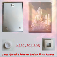 Buddha Statue, High-Definition Acrylic Photo Frame, Wall-Mounted, Frameless Design, Perfect for Anniversaries, Birthdays, and Special Moments, Unique Gift Idea