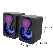 Rgb Desktop Speakers Plug And Play Usb Powered Speaker (2 Pc Set)