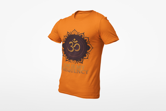 Om is My Frequency Spiritual T-Shirt, 100 % Cotton, Round Neck