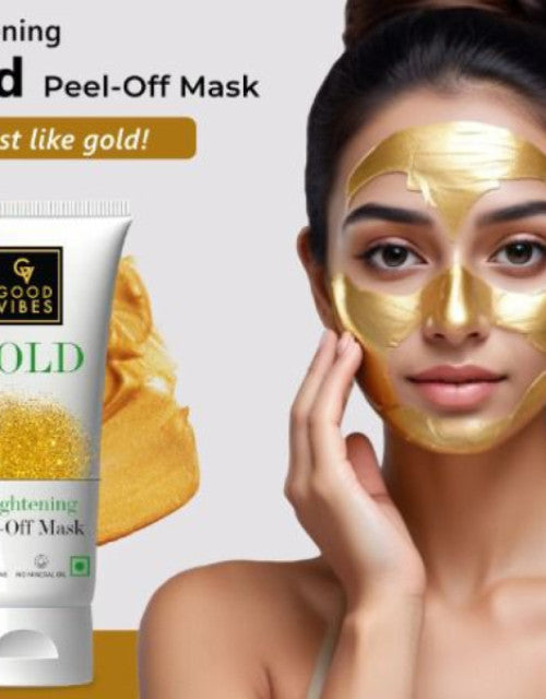 GOOD VIBES Gold Brightening Peel Off Mask 50g