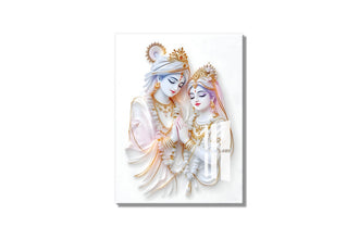 RADHA KRISHNA, High-Definition Acrylic Photo Frame, Wall-Mounted, Frameless Design, Perfect for Anniversaries, Birthdays, and Special Moments, Unique Gift Idea