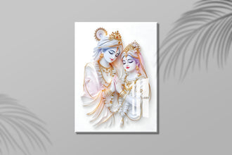 RADHA KRISHNA, High-Definition Acrylic Photo Frame, Wall-Mounted, Frameless Design, Perfect for Anniversaries, Birthdays, and Special Moments, Unique Gift Idea