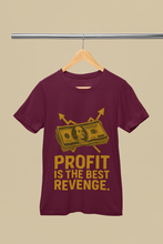 Motivational Money T-Shirt, Profit is The Best Revenge Design, 100% Cotton,