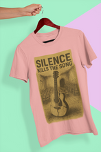 Silence Kills The Song 100% Cotton T-Shirt, Music Theme Print