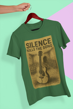 Silence Kills The Song 100% Cotton T-Shirt, Music Theme Print