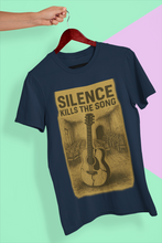 Silence Kills The Song 100% Cotton T-Shirt, Music Theme Print
