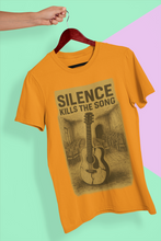 Silence Kills The Song 100% Cotton T-Shirt, Music Theme Print
