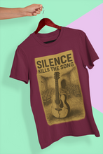 Silence Kills The Song 100% Cotton T-Shirt, Music Theme Print