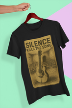 Silence Kills The Song 100% Cotton T-Shirt, Music Theme Print