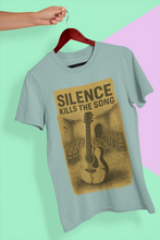 Silence Kills The Song 100% Cotton T-Shirt, Music Theme Print