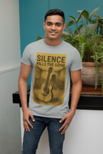 Silence Kills The Song 100% Cotton T-Shirt, Music Theme Print