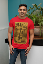 Silence Kills The Song 100% Cotton T-Shirt, Music Theme Print