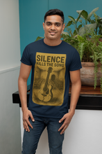 Silence Kills The Song 100% Cotton T-Shirt, Music Theme Print