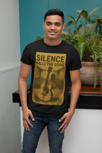 Silence Kills The Song 100% Cotton T-Shirt, Music Theme Print