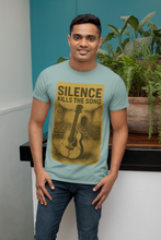 Silence Kills The Song 100% Cotton T-Shirt, Music Theme Print