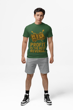 Motivational Money T-Shirt, Profit is The Best Revenge Design, 100% Cotton,