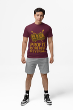 Motivational Money T-Shirt, Profit is The Best Revenge Design, 100% Cotton,