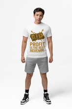 Motivational Money T-Shirt, Profit is The Best Revenge Design, 100% Cotton,