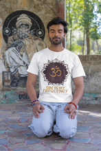 Om is My Frequency Spiritual T-Shirt, 100 % Cotton, Round Neck