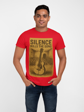 Silence Kills The Song 100% Cotton T-Shirt, Music Theme Print