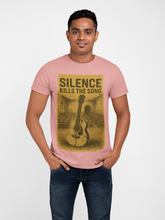 Silence Kills The Song 100% Cotton T-Shirt, Music Theme Print