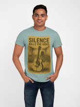 Silence Kills The Song 100% Cotton T-Shirt, Music Theme Print