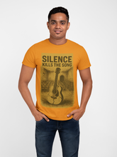 Silence Kills The Song 100% Cotton T-Shirt, Music Theme Print