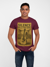 Silence Kills The Song 100% Cotton T-Shirt, Music Theme Print