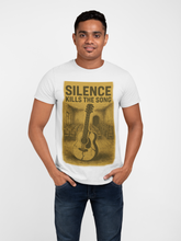 Silence Kills The Song 100% Cotton T-Shirt, Music Theme Print