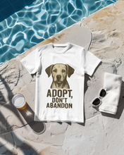 Dog Adoption Awareness, 100% Cotton Round Neck T-Shirt for Men