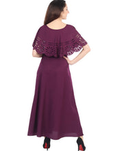 Women Solid Maroon Maxi Dress